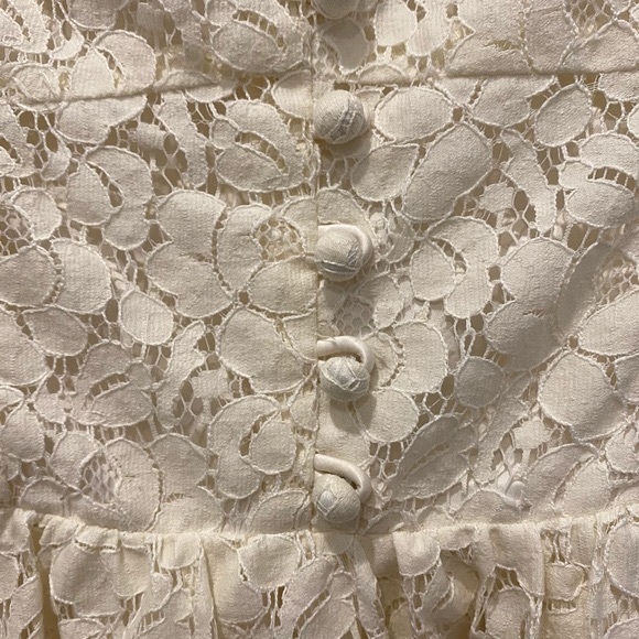 Aritzia Talula Debutante Dress White Strapless Lace Size 2 - Picture 4 of 6